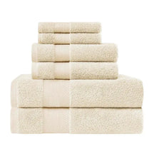 Turkish Cotton Highly Absorbent Solid 6 Piece Towel Set