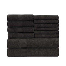 Eco-Friendly Cotton Absorbent Assorted 12 Piece Towel Set