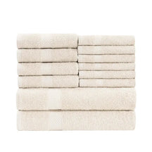 Eco-Friendly Cotton Absorbent Assorted 12 Piece Towel Set