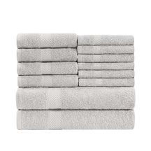 Eco-Friendly Cotton Absorbent Assorted 12 Piece Towel Set