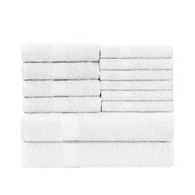 Eco-Friendly Cotton Absorbent Assorted 12 Piece Towel Set