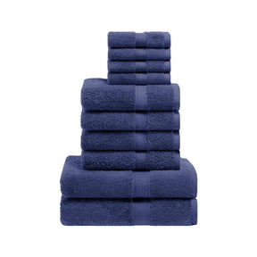 Egyptian Cotton Pile Heavyweight Highly Absorbent 10 Piece Towel Set