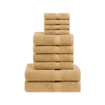 Egyptian Cotton Pile Heavyweight Highly Absorbent 10 Piece Towel Set