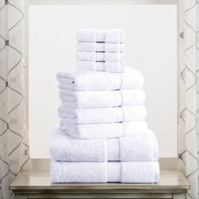 Egyptian Cotton Pile Heavyweight Highly Absorbent 10 Piece Towel Set