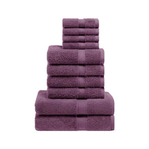 Egyptian Cotton Pile Heavyweight Highly Absorbent 10 Piece Towel Set