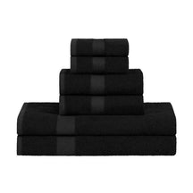 6 Piece Cotton Eco-Friendly Soft Absorbent Towel Set