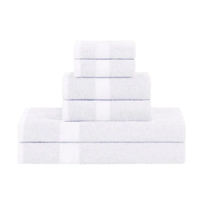 6 Piece Cotton Eco-Friendly Soft Absorbent Towel Set