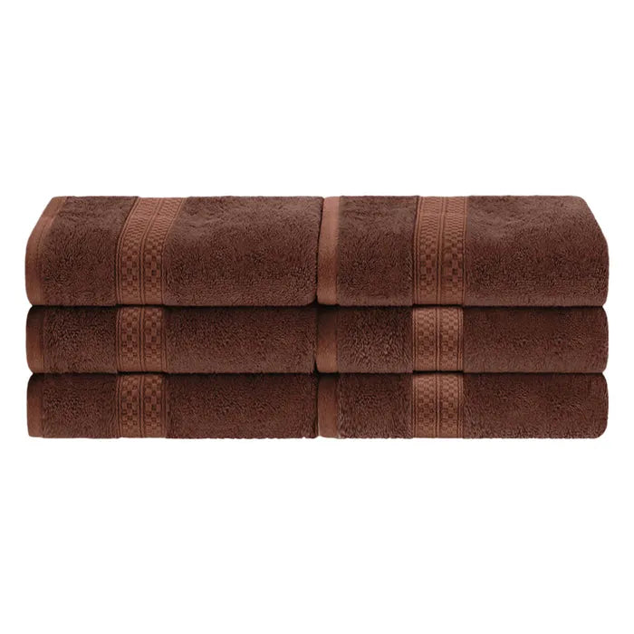 Rayon from Bamboo Ultra-Plush Heavyweight 6 Piece Hand Towel Set