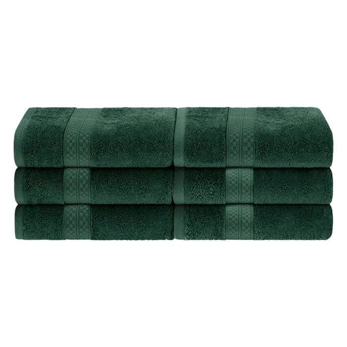 Rayon from Bamboo Ultra-Plush Heavyweight 6 Piece Hand Towel Set