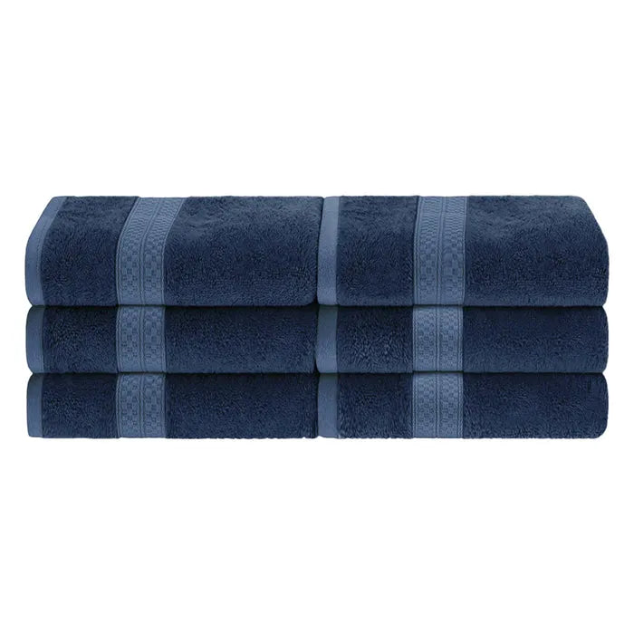 Rayon from Bamboo Ultra-Plush Heavyweight 6 Piece Hand Towel Set