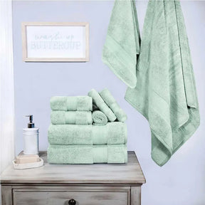 Turkish Cotton Assorted 9 Piece Towel Set