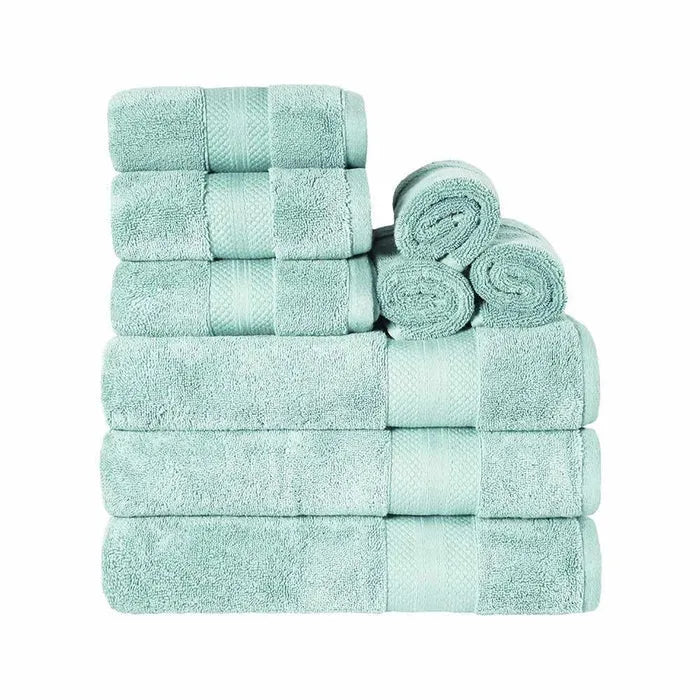 Turkish Cotton Assorted 9 Piece Towel Set