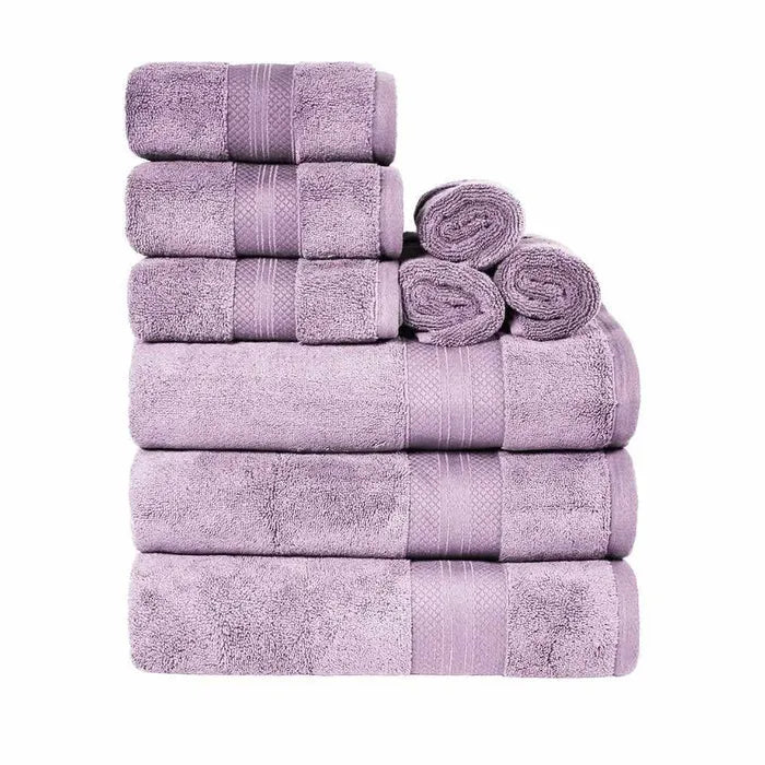 Turkish Cotton Assorted 9 Piece Towel Set