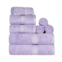 Egyptian Cotton Pile 8 Piece Ultra Plush Solid Towel Set