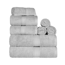 Egyptian Cotton Pile 8 Piece Ultra Plush Solid Towel Set