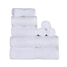 Egyptian Cotton Pile 8 Piece Ultra Plush Solid Towel Set