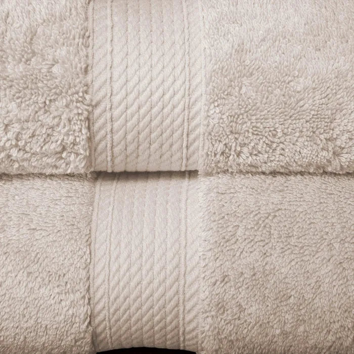 Egyptian Cotton Pile 8 Piece Ultra Plush Solid Towel Set