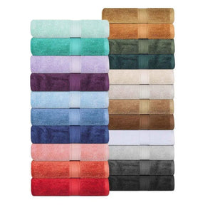 Egyptian Cotton Pile 8 Piece Ultra Plush Solid Towel Set