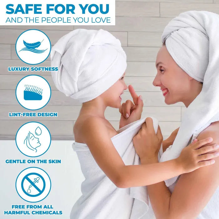 Zero-Twist Smart-Dry Combed Cotton 3 Piece Towel Set