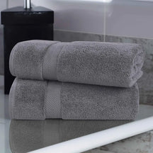 Zero-Twist Smart-Dry Combed Cotton 2 Piece Bath Sheet Set