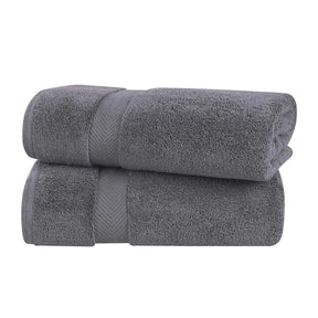 Zero-Twist Smart-Dry Combed Cotton 2 Piece Bath Sheet Set