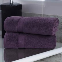 Zero-Twist Smart-Dry Combed Cotton 2 Piece Bath Sheet Set