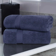 Zero-Twist Smart-Dry Combed Cotton 2 Piece Bath Sheet Set