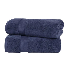 Zero-Twist Smart-Dry Combed Cotton 2 Piece Bath Sheet Set