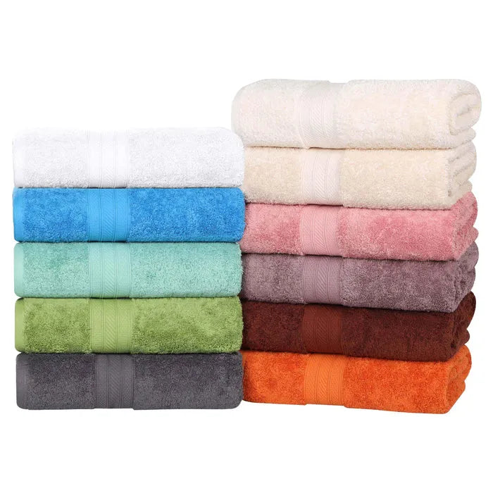 Atlas Cotton Plush Absorbent Heavyweight 6 Piece Towel Set