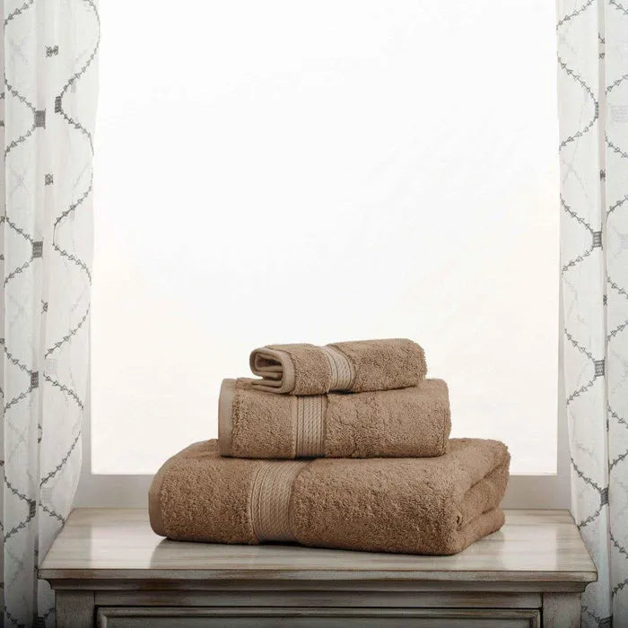 Egyptian Cotton Pile Heavyweight 3 Piece Towel Set