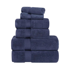 Zero-Twist Cotton Quick-Drying Absorbent Assorted 6 Piece Towel Set