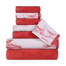 Cotton Marble and Solid Quick Dry 8 Piece Assorted Bathroom Towel Set