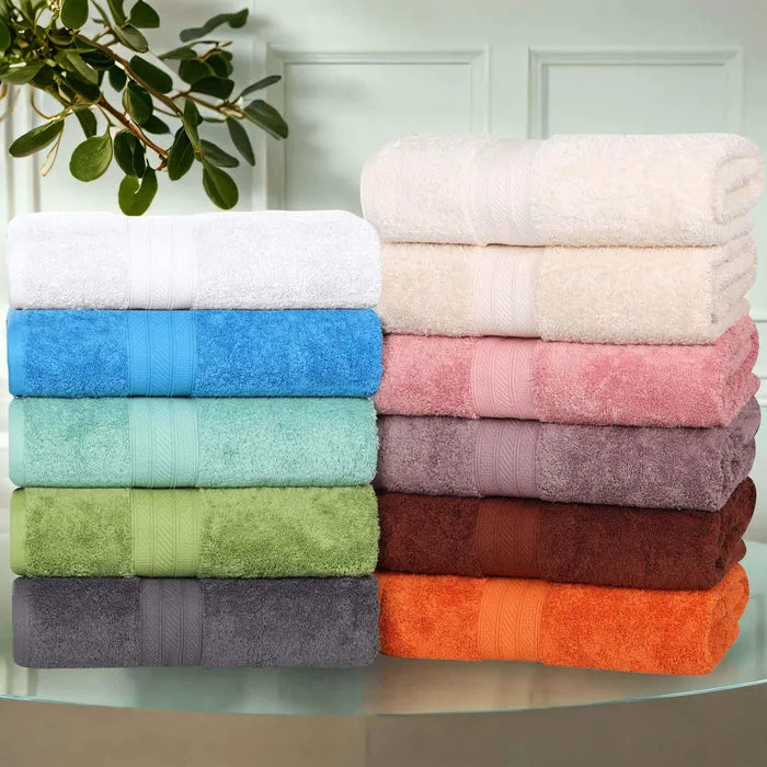 Atlas Cotton Plush Absorbent Heavyweight 8 Piece Towel Set