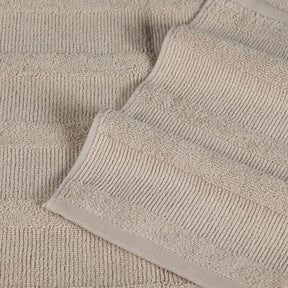 Roma Cotton Ribbed Textured Soft Absorbent 6 Piece Assorted Towel Set