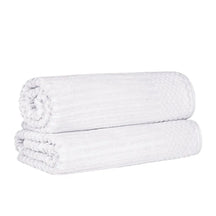 Soho Ribbed Cotton Absorbent 2 Piece Bath Sheet Towel Set