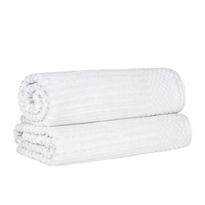 Soho Ribbed Cotton Absorbent 2 Piece Bath Sheet Towel Set