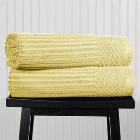 Soho Ribbed Cotton Absorbent 2 Piece Bath Sheet Towel Set