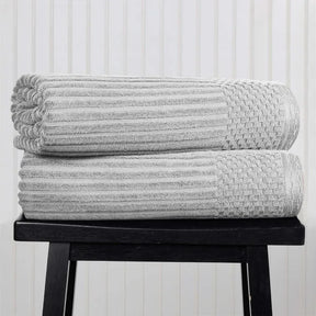 Soho Ribbed Cotton Absorbent 2 Piece Bath Sheet Towel Set