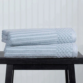 Soho Cotton Ribbed Textured Ultra-Absorbent 2 Piece Bath Towel Set