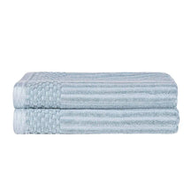 Soho Cotton Ribbed Textured Ultra-Absorbent 2 Piece Bath Towel Set