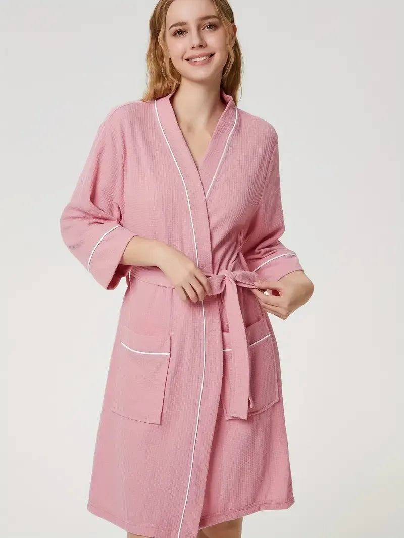 SIORO Waffle Knit Kimono Robes for Women - Soft & Lightweight