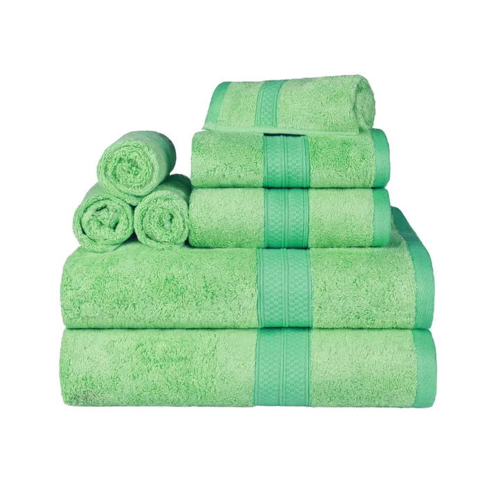 Ultra-Soft Rayon from Bamboo Cotton Blend 8 Piece Towel Set