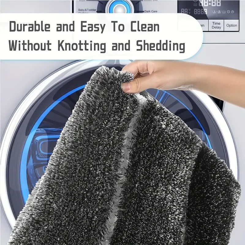 Extra Thick Microfiber Bath Mats - Non-Slip, Soft & Quick Dry