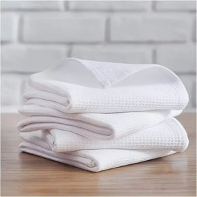 100% Cotton Waffle Weave Kitchen Towels - Set of 4, 17x25