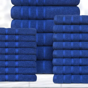 24-Piece Egyptian Cotton Towel Set