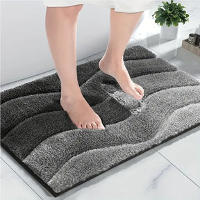 Extra Thick Microfiber Bath Mats - Non-Slip, Soft & Quick Dry