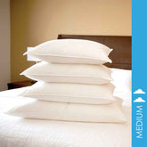 Medium Density White Goose Down Pillow