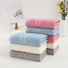 Multicolor 6 Pack Face Towels, Absorbent Cotton, 13x28