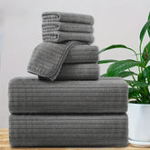 Oversized Microfiber Bath Towels Set - Soft, Absorbent, Quick-Dry