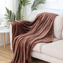 Fleece Throw Soft Fluffy Velvet Blanket - beddingbag.com